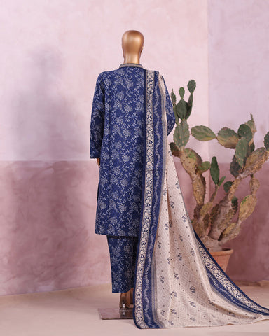 Printed Three Piece | Designer | Premium Khaddar