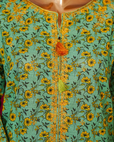 Designer Embroidered Two Piece | Blooming | Winter Khaddar