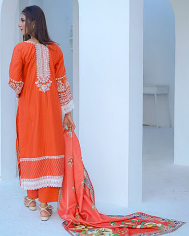 Three Piece | Luxury Embroidered | Formal Cum Casual | Khaddar