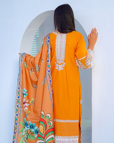 Three Piece | Luxury Embroidered | Formal Cum Casual | Khaddar