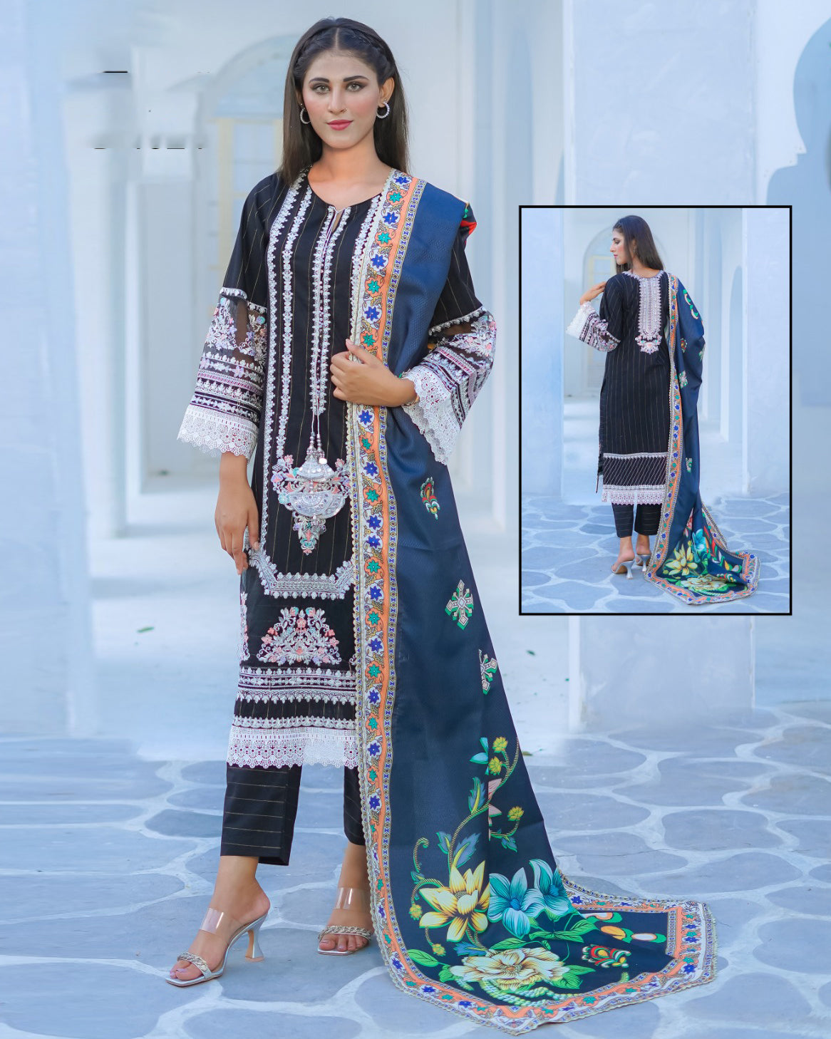 Three Piece | Luxury Embroidered | Formal Cum Casual | Khaddar