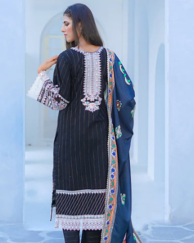 Three Piece | Luxury Embroidered | Formal Cum Casual | Khaddar