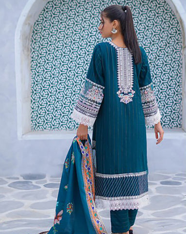 Three Piece | Luxury Embroidered | Formal Cum Casual | Khaddar