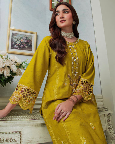 Designer Two Pieces | Embroidered | Trousers | Khaddar