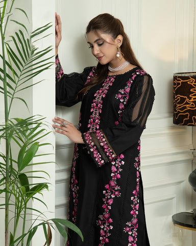 Designer Two Pieces | Embroidered | Trousers | Khaddar