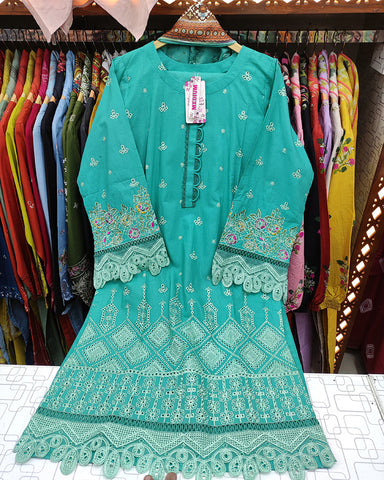 Designer Three Piece | Chicken Kari | Embroidered Series