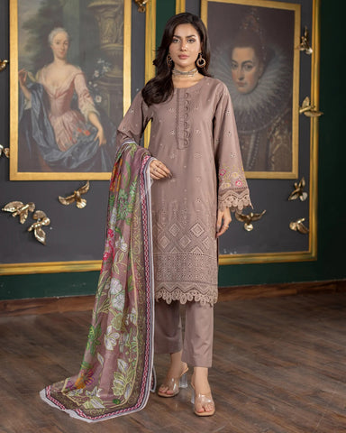 Designer Three Piece | Chicken Kari | Embroidered Series