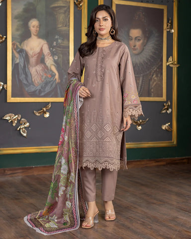 Designer Three Piece | Chicken Kari | Embroidered Series