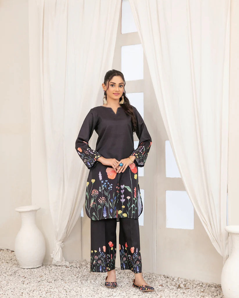 Two Piece | Digital Printed | Complimentary Khussa | Coord Sets | Pashmina Twill