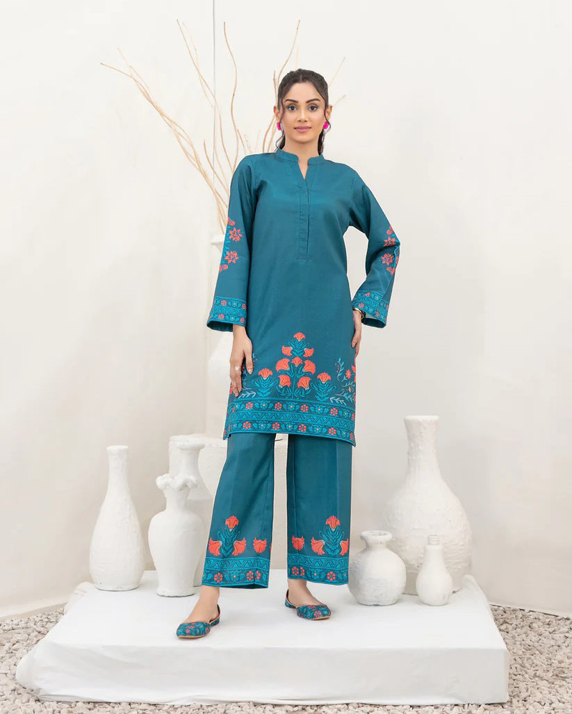 Two Piece | Digital Printed | Complimentary Khussa | Coord Sets | Pashmina Twill