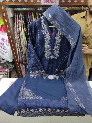 Designer Three Pieces | Luxury | Winter Dhanak