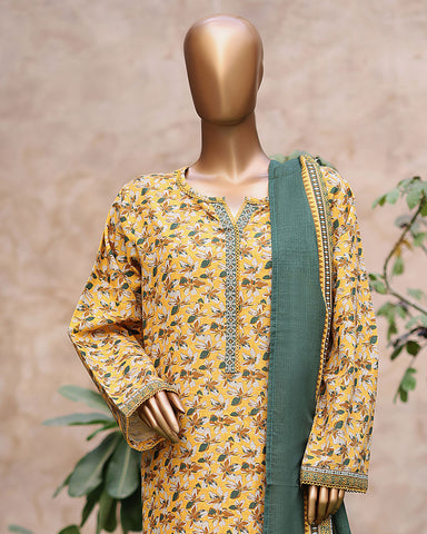 Printed Three Piece | Designer | Premium Khaddar