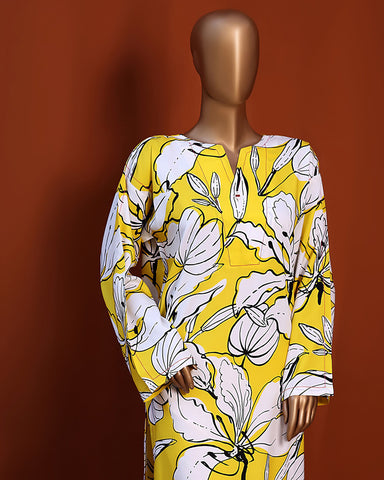 Designer Embroidered Two Piece | Florence | Linen