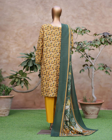 Printed Three Piece | Designer | Premium Khaddar