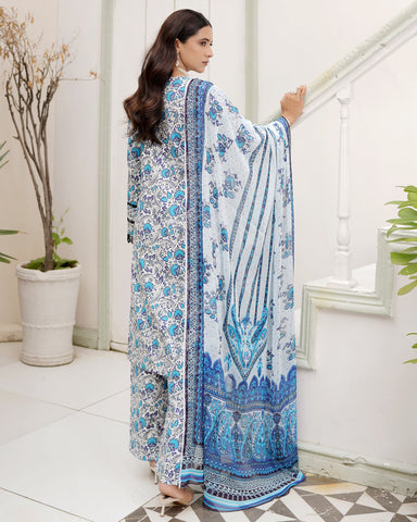 Designer Three Piece | Digital Printed Embroidered | Premium Khaddar