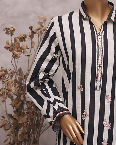 Digital Printed Three Piece | Designer "Hamna" | Soft Khaddar