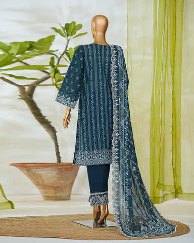 Three Piece Formals | Embroidered - White & White - Eid Special | Premium Lawn