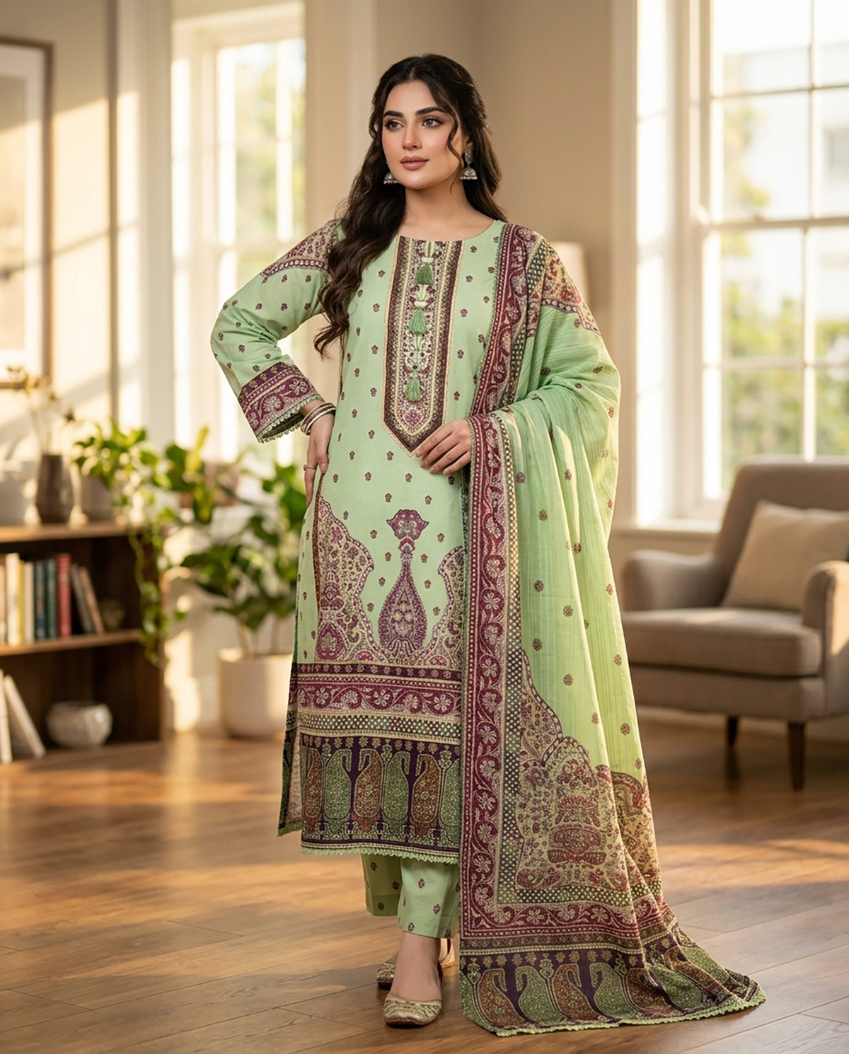 Mahira - Embroidered - Premium Khaddar