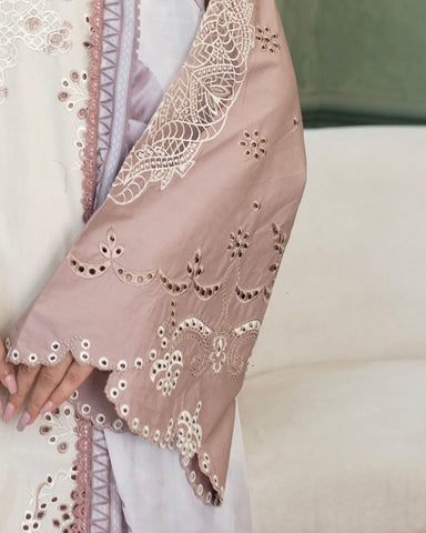 Designer Three Piece | Embroidered - Double Head | Premium Lawn