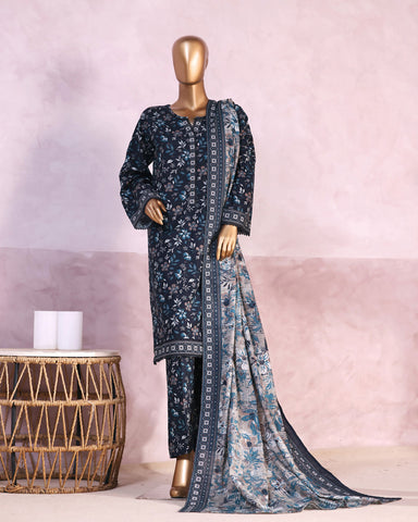 Printed Three Piece | Designer | Premium Khaddar