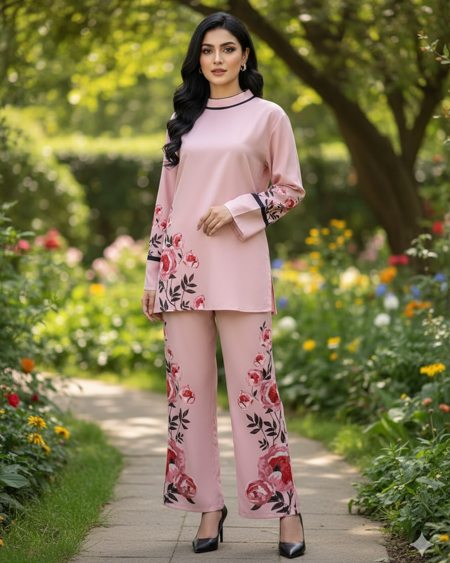 Western Dress | Two Piece | Printed