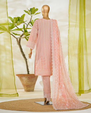 Three Piece Formals | Embroidered - White & White - Eid Special | Premium Lawn