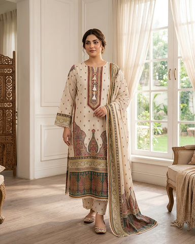 Mahira - Embroidered - Premium Khaddar
