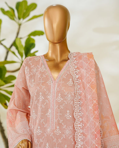 Three Piece Formals | Embroidered - White & White - Eid Special | Premium Lawn
