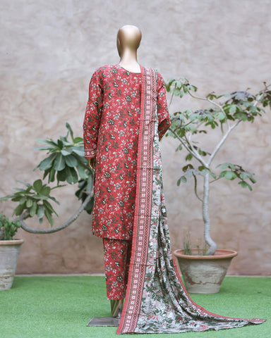 Printed Three Piece | Designer | Premium Khaddar