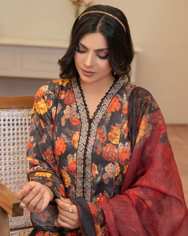 Designer Three Pieces | Embroidered Frocks | Premium Lawn