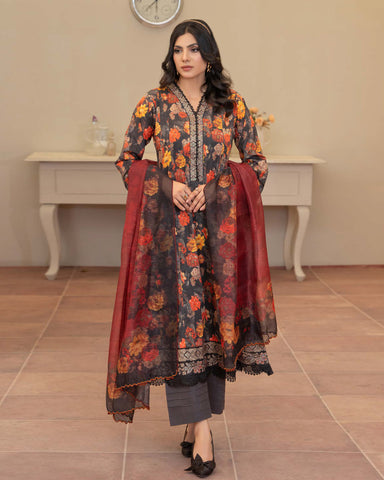 Designer Three Pieces | Embroidered Frocks | Premium Lawn