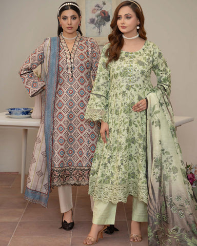 Designer Three Pieces | Embroidered Frocks | Premium Lawn