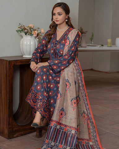 Designer Three Pieces | Embroidered Frocks | Premium Lawn