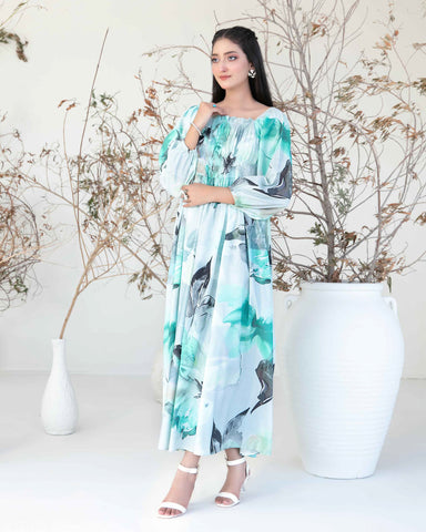 Printed Maxi | Ultra Flared Frock | Staple