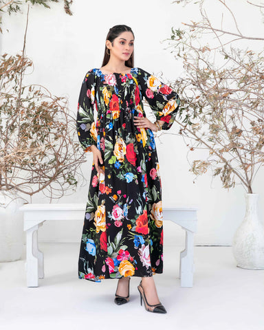 Printed Maxi | Ultra Flared Frock | Staple