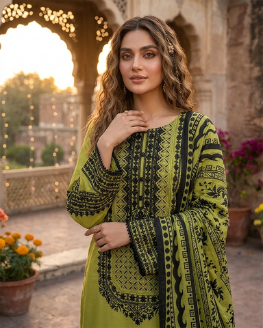 Designer Three Piece | Embroidered - Luxury Juna Iconic | Premium Lawn