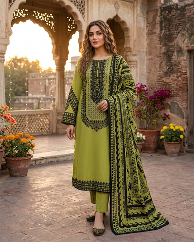 Designer Three Piece | Embroidered - Luxury Juna Iconic | Premium Lawn