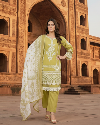 Three Piece Formals | Embroidered - Khumaar - Eid Special | Premium Cotton Lawn