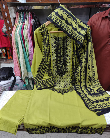Designer Three Piece | Embroidered - Luxury Juna Iconic | Premium Lawn