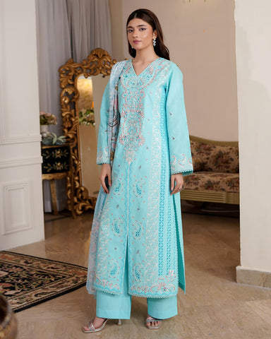Sarmaya - Embroidered - Premium Corduroy Khaddar