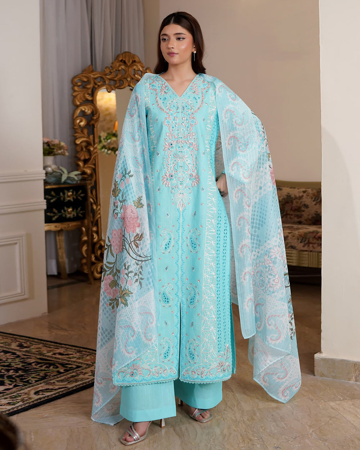 Sarmaya - Embroidered - Premium Corduroy Khaddar