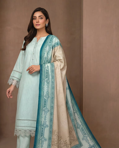 Nayyab - Embroidered Solids - Karandi / Ayudia Fabric
