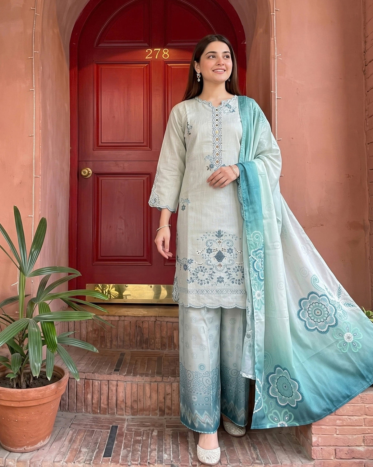 Nazik - Embroidered - Fancy Cotton Karandi
