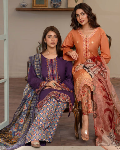 Designer Three Piece | Aashi-I | Exquisite Luxury Lawn