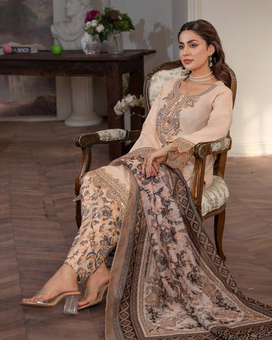 Designer Three Piece | Aashi-I | Exquisite Luxury Lawn