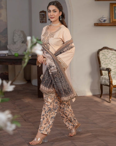 Designer Three Piece | Aashi-I | Exquisite Luxury Lawn