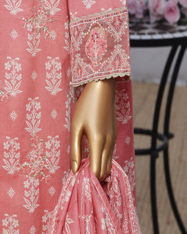 Embroidered Three Piece | Bahar-E-Chaman | Lawn Cotton