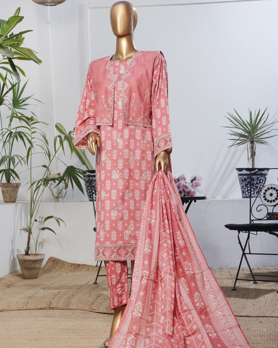 Embroidered Three Piece | Bahar-E-Chaman | Lawn Cotton