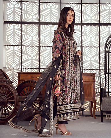 Three Piece Formals | Festive Embroidered - Seraphina | Premium Organza