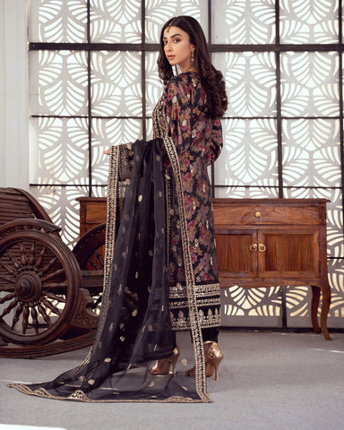 Three Piece Formals | Festive Embroidered - Seraphina | Premium Organza